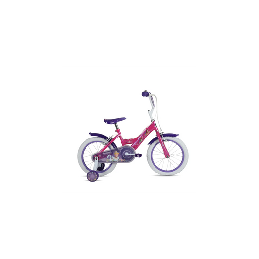 Bicicletta Bambina 16" PRINCIPESSE Con Rotelle MANDELLI a sfera