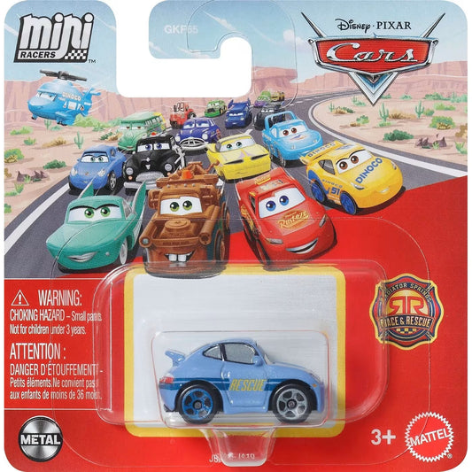 Mattel Disney Cars Mattel Mini Racers Disney And Pixar Cars , Small Die-Cast Toy Car Or Truck Volunteer Dep Sally GKF65 / JBH35