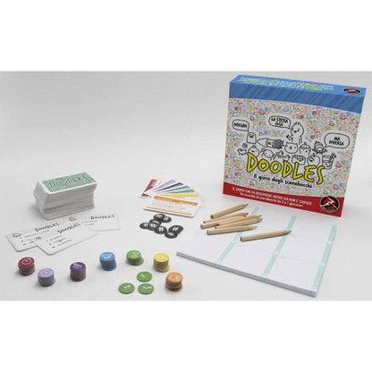 DOODLES in italiano RED GLOVE gioco di disegno PARTY GAME scarabocchi DISEGNARE età 10+