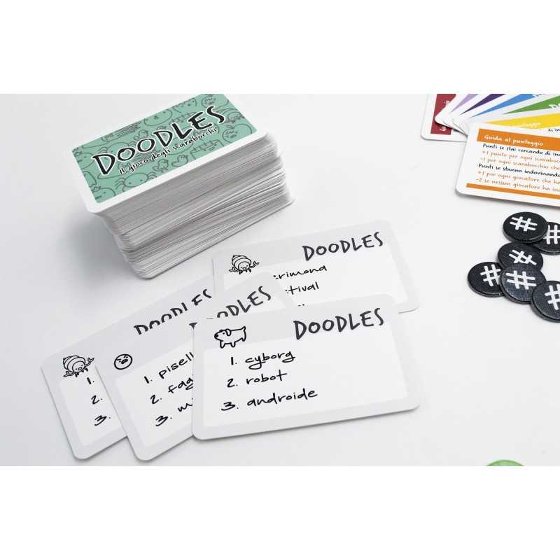 DOODLES in italiano RED GLOVE gioco di disegno PARTY GAME scarabocchi DISEGNARE età 10+