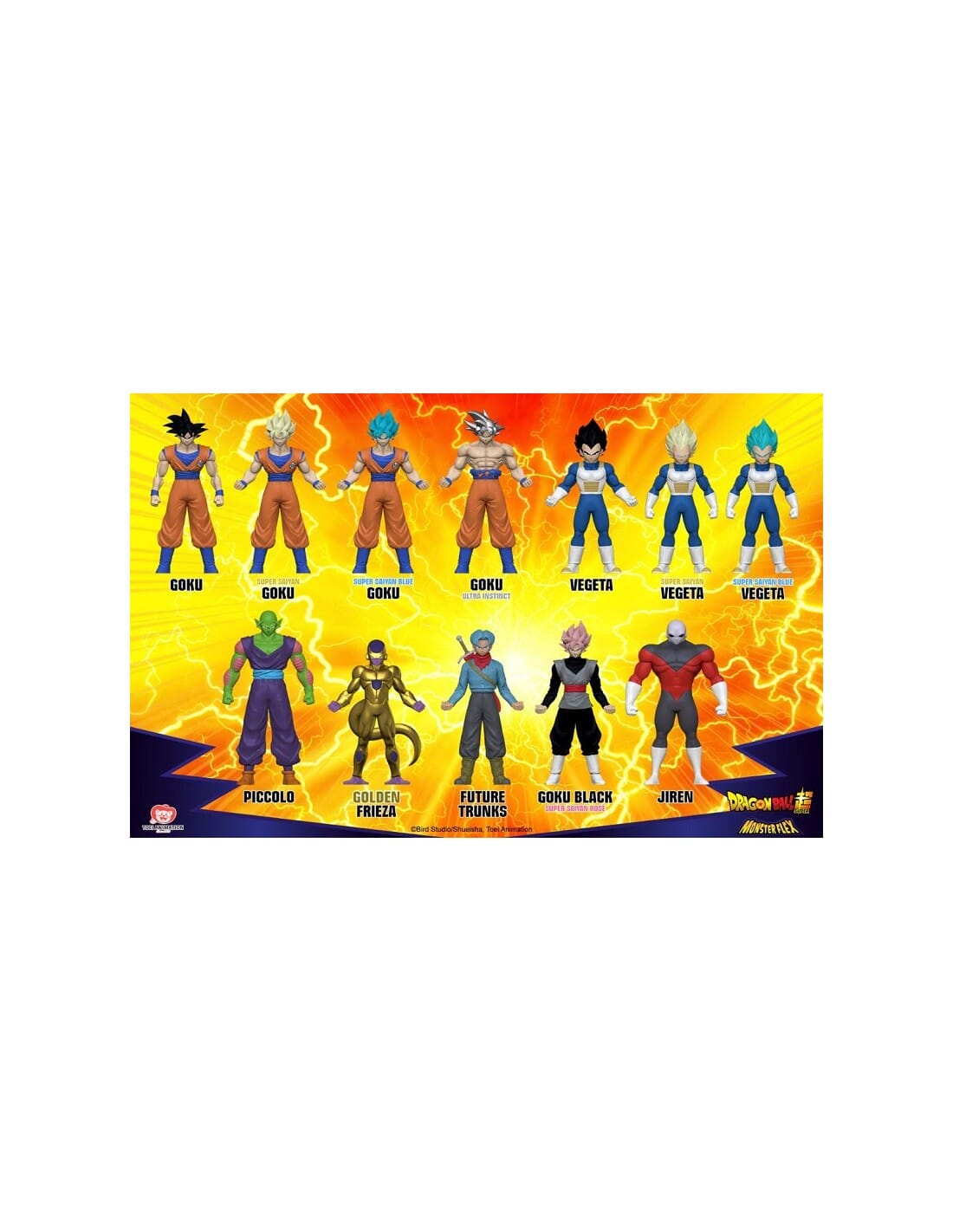 DRAGON BALL MONSTER FLEX PERSONAGGI ASSORTITI toysvaldichiana.it 