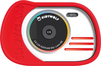 Kidywolf  Fotocamera Waterproof, Rossa