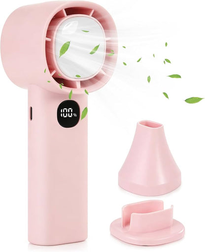 I-Total Mini Ventilatore Portatile Ricaricabile Rosa