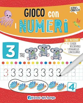 Edizioni Del Borgo Lettere E Numeri Con Pennarello Cancellabile