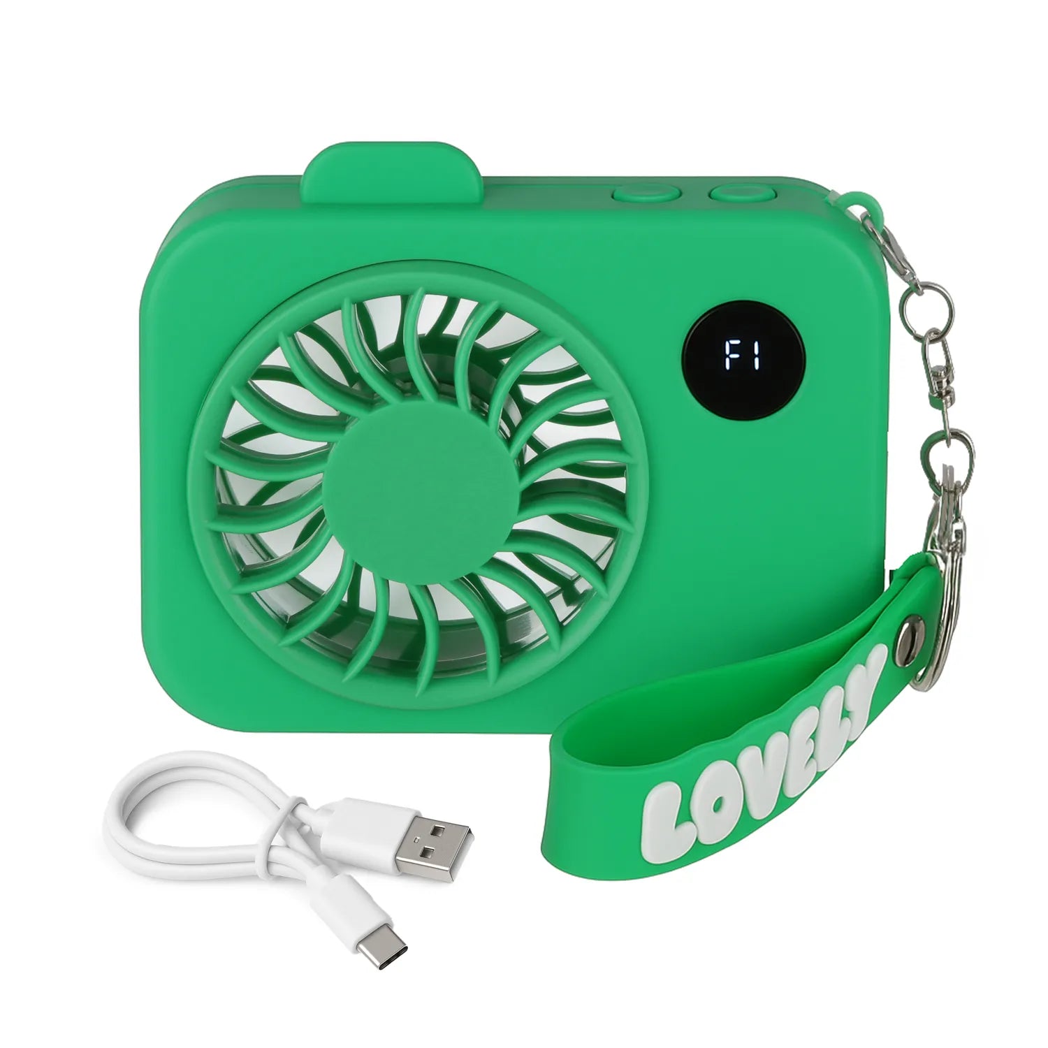 i-Total Mini Ventilatore Portatile Verde XL3049