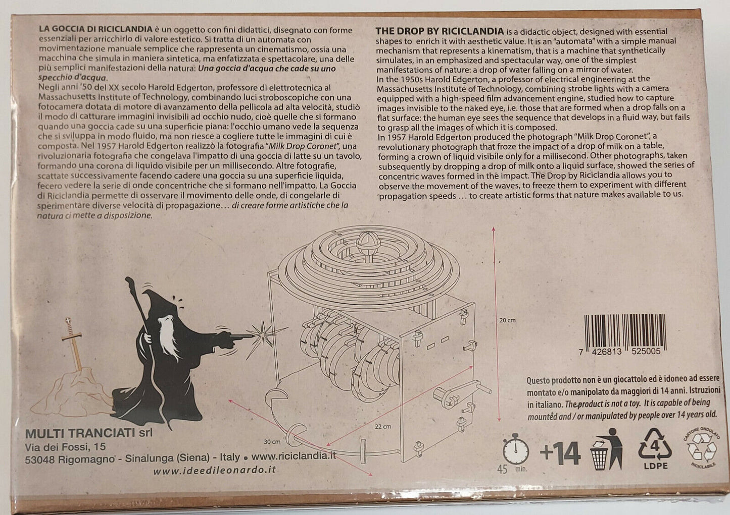 Riciclandia The Ideas Of Merlin The Drop - Kit Legno