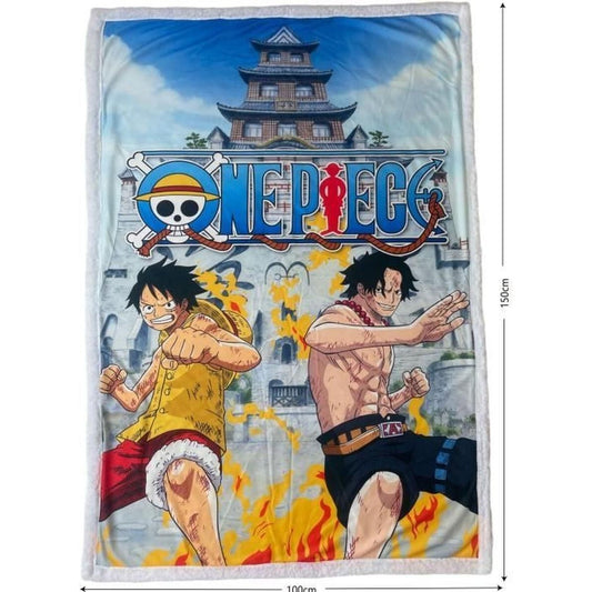 Lyo Coperta Sherpa One Piece Luffy & Ace