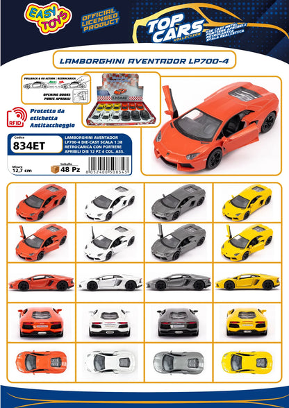 Easy Toys Topcars 834in Lamborghini Aventador Lp 700-4