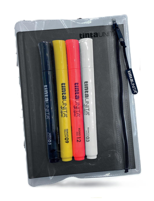 Tinta Unita Diario Pool Over Glitter 2026/2027 Nero 12 Mesi