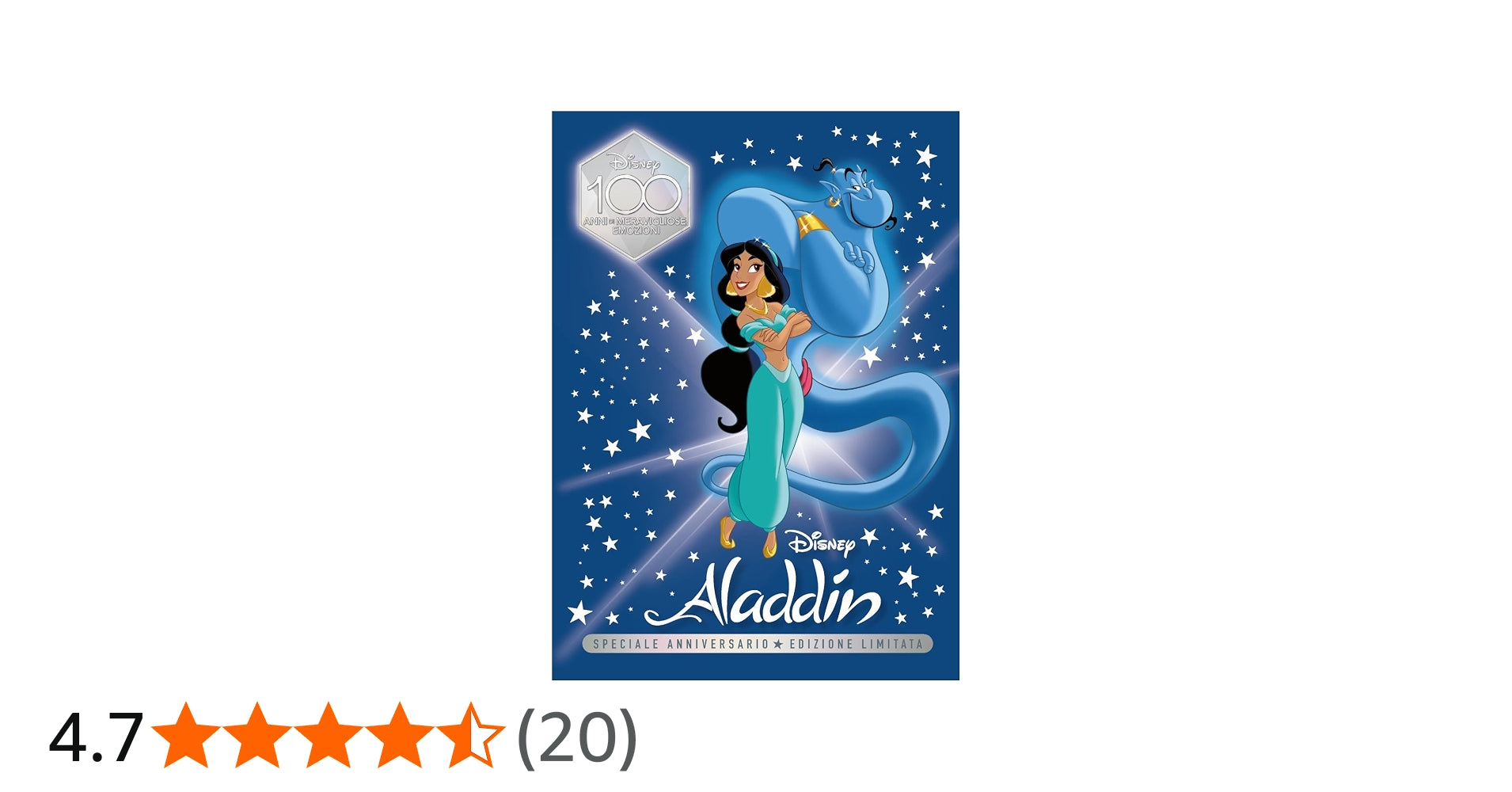 Disney Libri - Aladdin Speciale Anniversario Disney 100 Ediz. Limitata