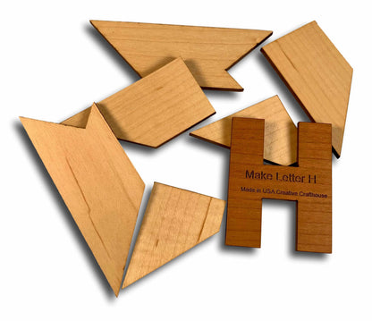 Lettera H In Legno Per Giocattoli E Giochi