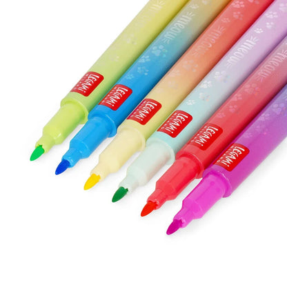 Legami Set 6 Pennarelli Doppia Punta Meow