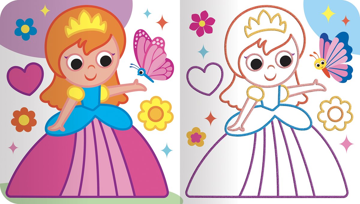 Dami Editore - Colora Le Principesse Scintillanti. Ediz. A Colori