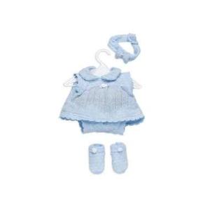 Hungary Toys H.T. Vestitino Celeste Con Sciarpa E Cappellino 42 Cm