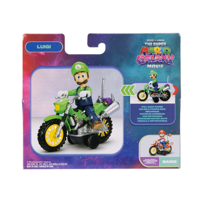 JAKKS Pacific Luigi Motocicletta Riavvolgimento Super Mario Galaxy Multicolore