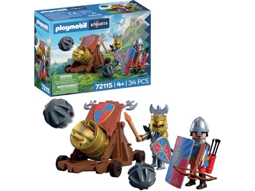 Playmobil Playset Cavalieri del Leone con Cannone da Battaglia