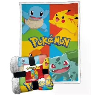 Lyo Coperta Sherpa Pokémon Face & Colour 100x150cm