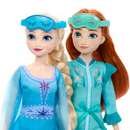 Mattel Disney Frozen Elsa & Anna Pajama Party Set With Olaf