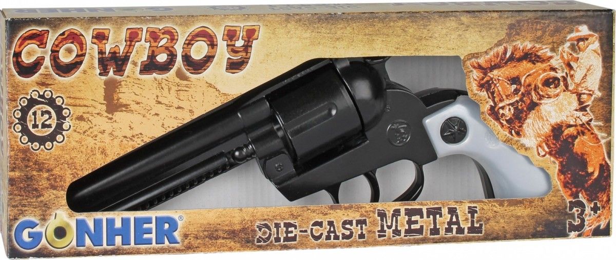 Revolver Metallico Cubano Nero 12 Colpi