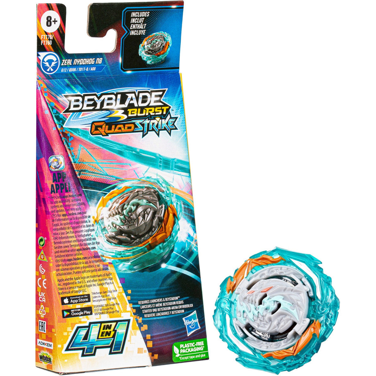 Beyblade Burst QuadStrike Zeal Nyddhog N8