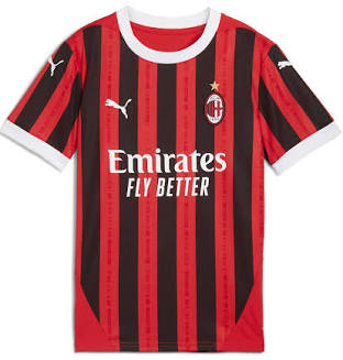 AC Milan Maglia Replica Stadio 2024/25 Bambino 10-11 Anni