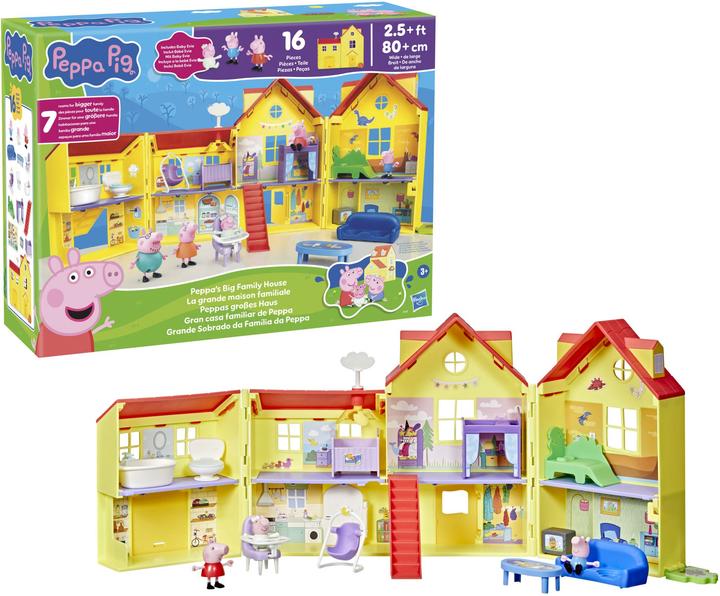 Peppa Pig Toys - Peppa's Big Family House Playset Hasbro