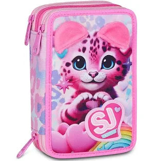 Seven Astuccio 3 Zip SJ Gang Heart Buddy Girl