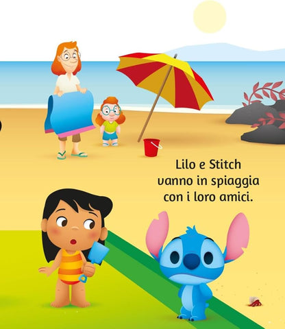 Disney Libri - Una Giornata Al Mare. Stitch. Sagomini. Ediz. Colori