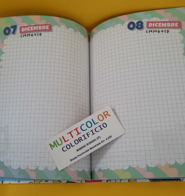 Tinta Unita Diario Datato 2026-2027 Blu Notte Con Accessori