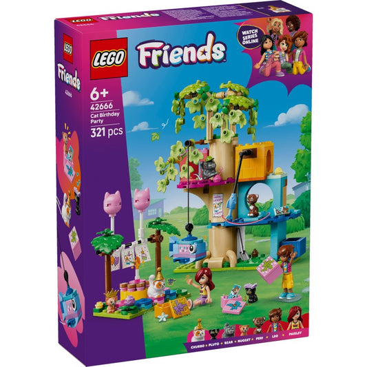 Festa di compleanno felina e Casa sull’albero - Lego Friends 42666