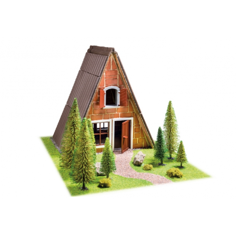 FINN COTTAGE kit modellismo IN MATTONI VERI per bambini TEIFOC da 160 pezzi