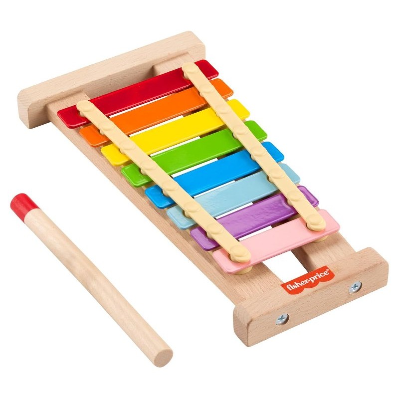 Fisher-Price Wood - Xilofono classico in legno (Modello HXV13).