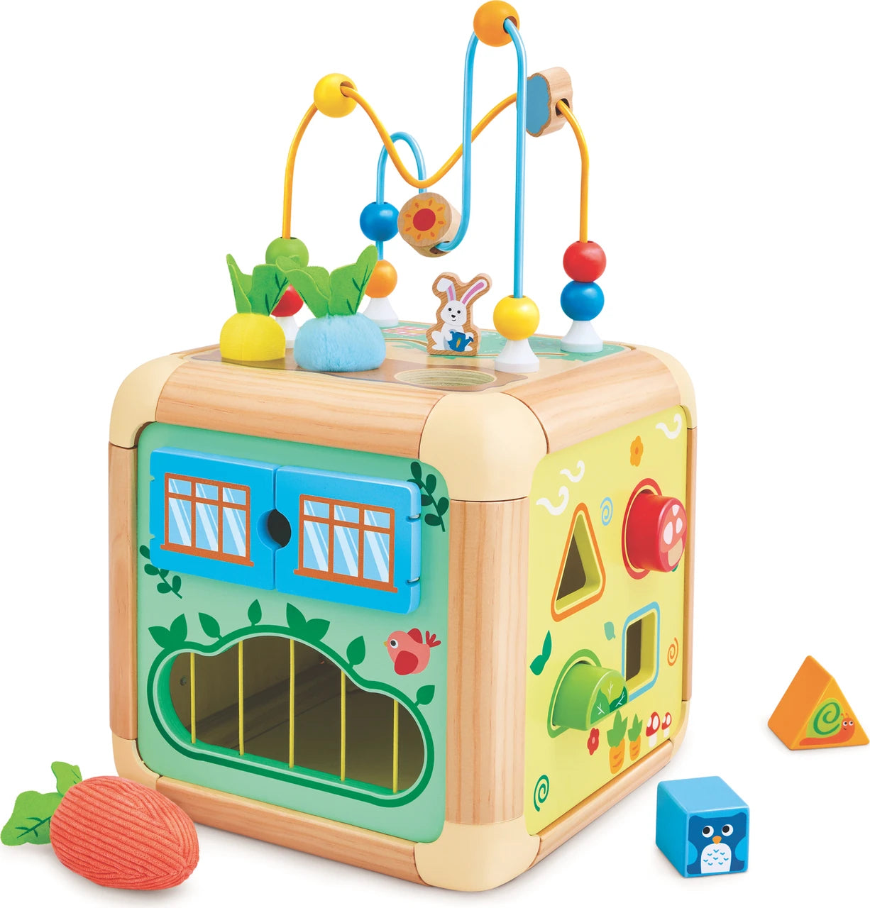Hape Cubo Attività Carota 6 in 1 E0527