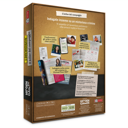 Hidden Games - Il Killer Del Campeggio. Gioco da tavolo
