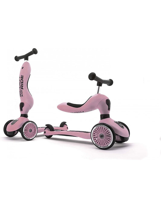 Monopattino E Triciclo ROSA 2In1 Highwaykick 1 - Scoot & Ride