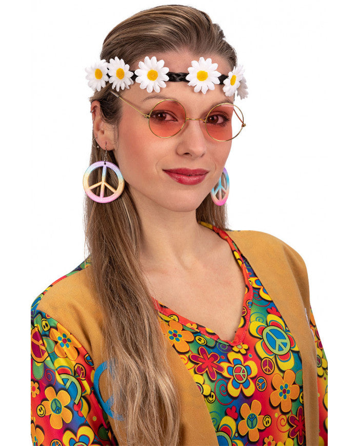 Carnival Toys Set Hippie Fascia Occhiali e Orecchini