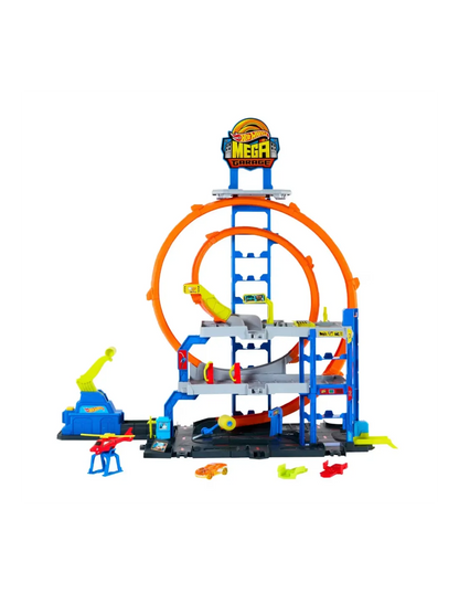 Mattel Hot Wheels  Mega Loop Garage JBM74