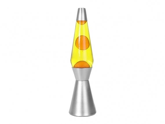 I Total Lamp LAVA LAMP BASE SILVER GIALLO E ARANCIONE I TOTAL 