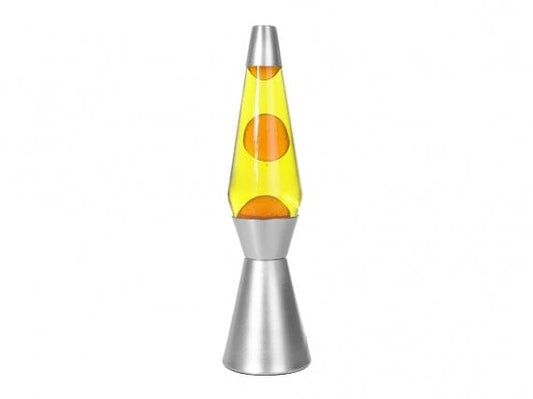 I Total Lamp LAVA LAMP BASE SILVER GIALLO E ARANCIONE I TOTAL 