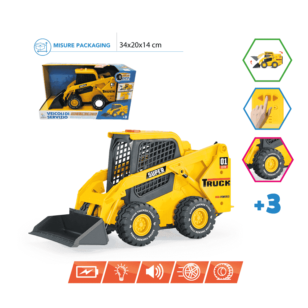 Urban City Bobcat con luci e suoni a frizione