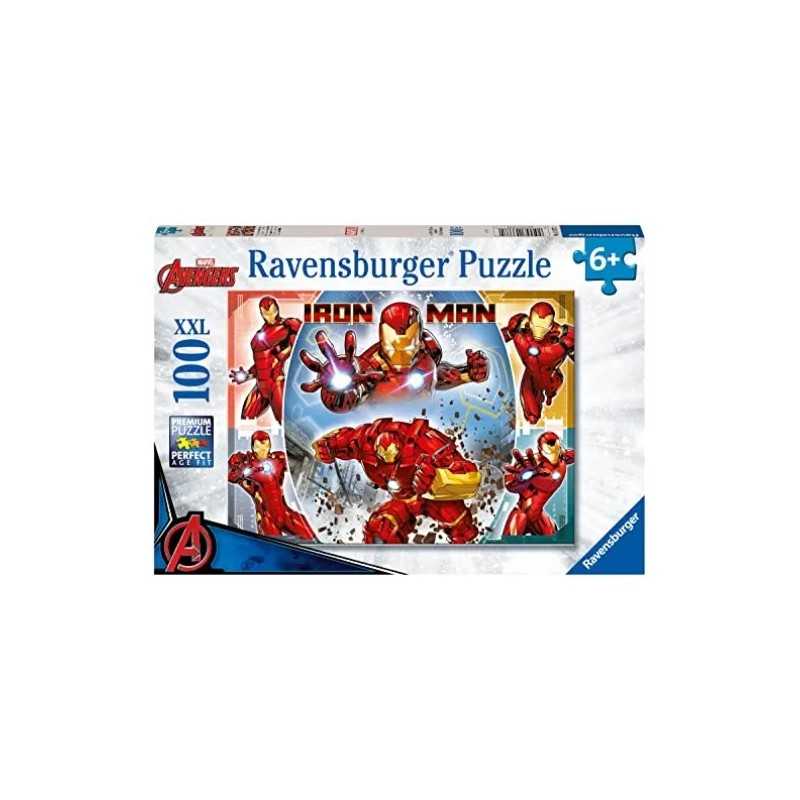 IL VENDICATORE CORAZZATO IRON MAN ravensburger PUZZLE originale 100 PEZZI XXL marvel avengers 49 X 36 CM età 6+