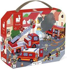 Janod  Puzzle Pompieri 24 Pezzi