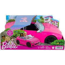 Barbie - Cabrio Veicolo Decapottabile Rosa A Due Posti .