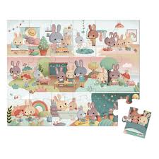 Janod  Puzzle Una Giornata 24 Pezzi