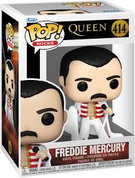 Queen Pop! Rocks Vinile Figura Freddie Mercury Con Cape 9 Cm Funko