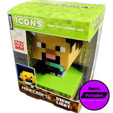 Lampada Icons Minecraft Steve Paladone