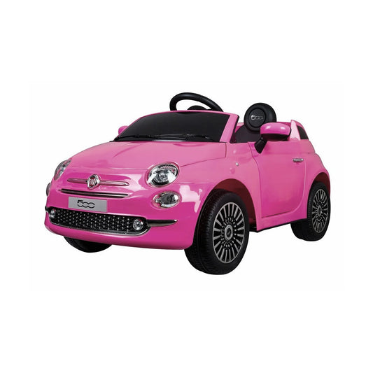 Macchina Elettrica Fiat 500 Rosa 12v 4,5ah 110x58,4x53cm