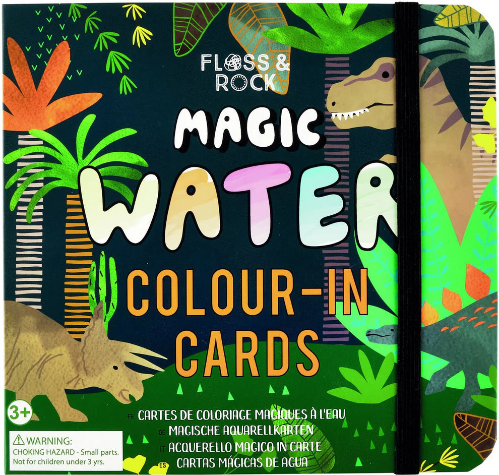 FLOSS & ROCK Magic Water Pen And Cards – Dinosauri