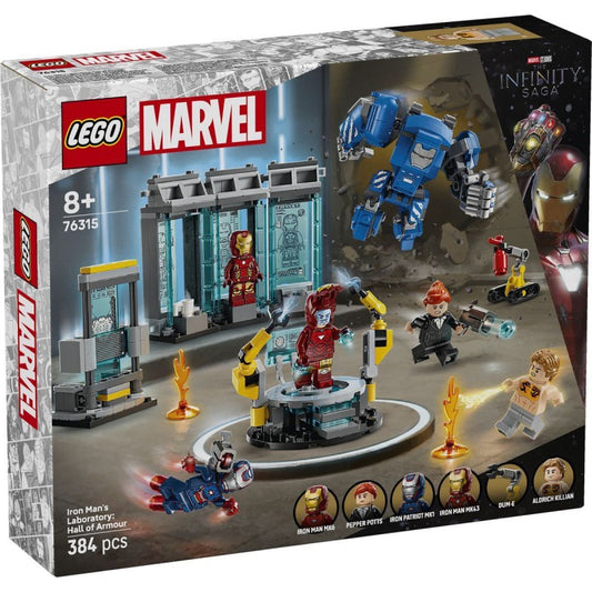 Laboratorio di Iron Man: Sala delle Armature - Lego Marvel 76315