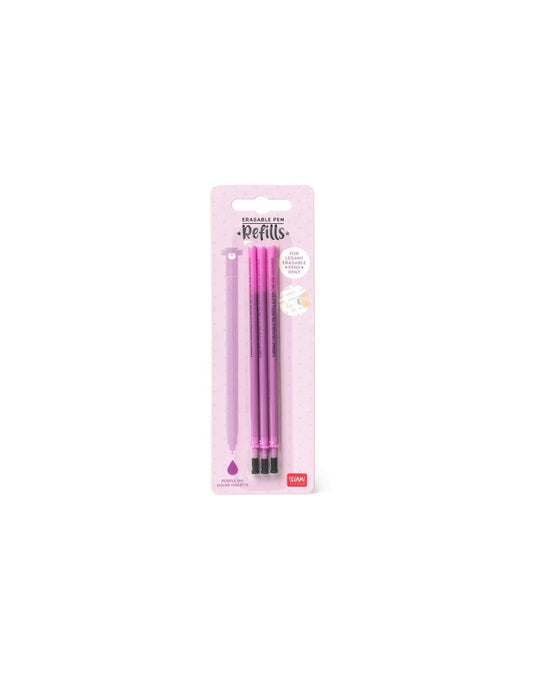 Legami 3 ricariche penna gel cancellabile - Viola